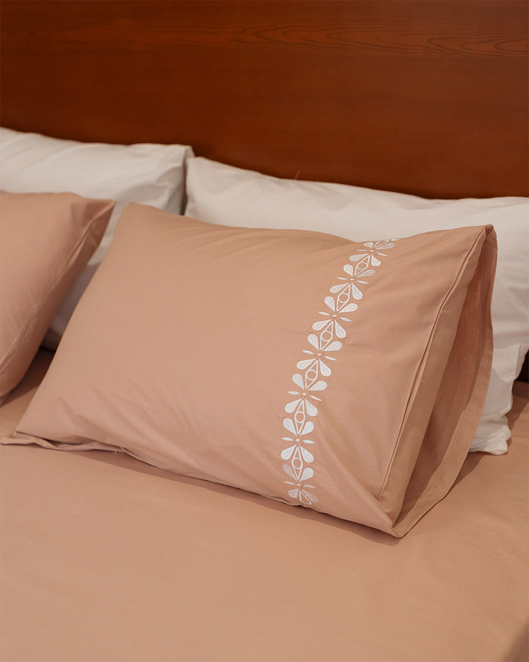 Rosette Bridal Embroidered Bedsheet