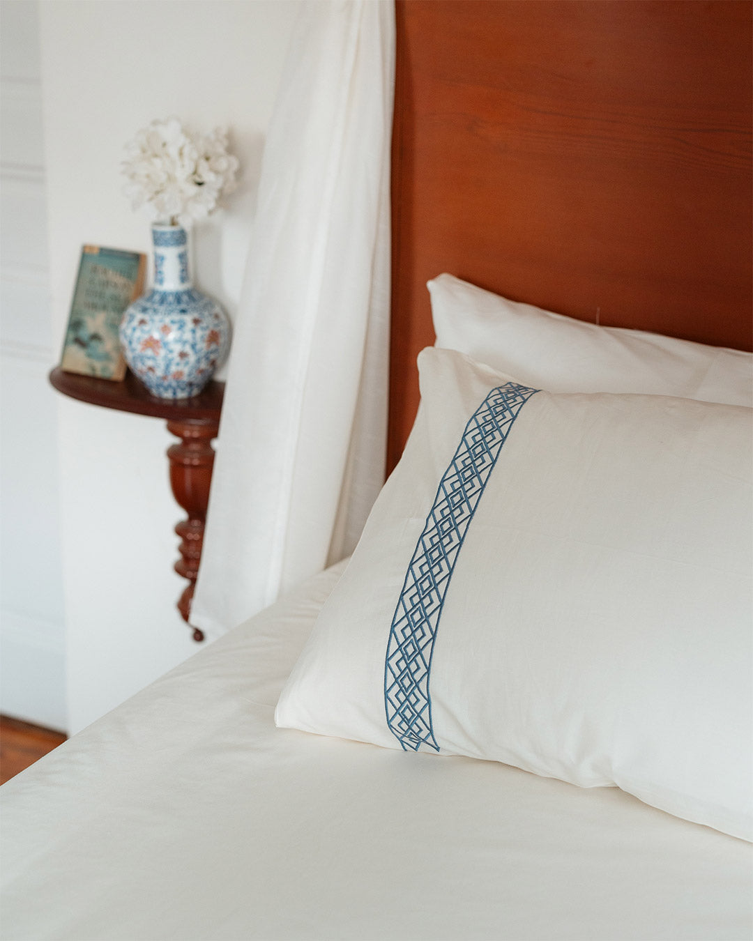 Grace bridal embroidered bedsheet