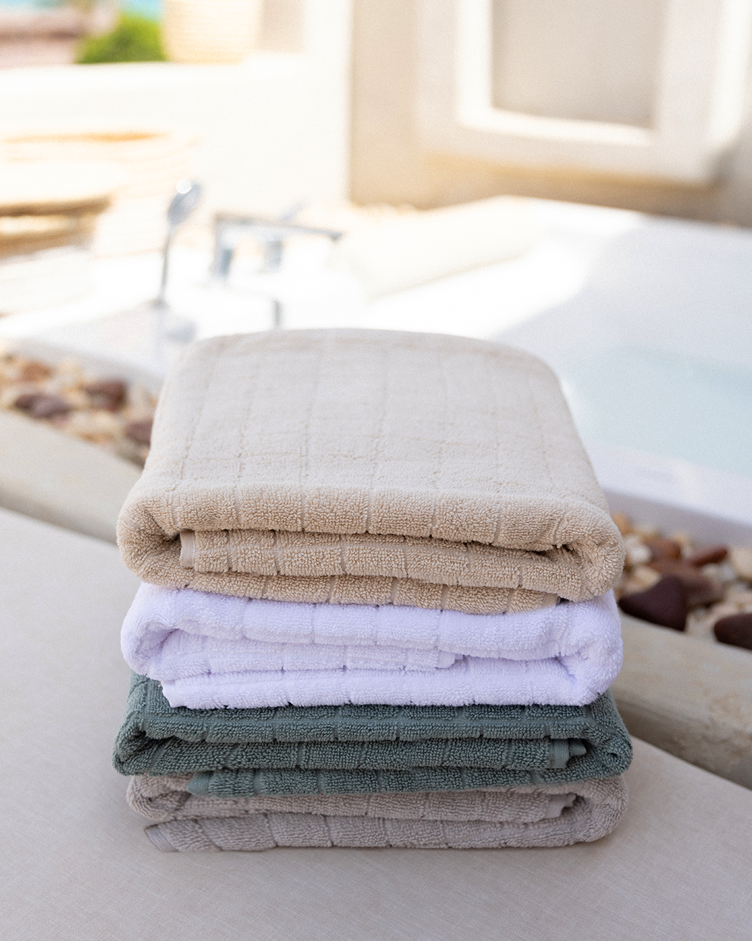 Grid Jacquard Towel 600 GSM
