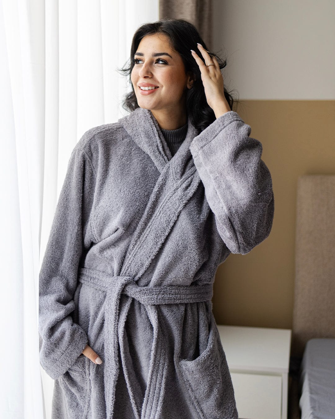 Plain Bathrobe 100% Cotton 500 GSM