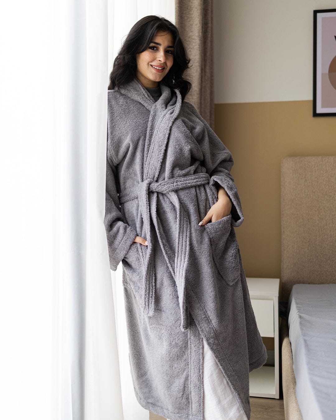 Plain Bathrobe 100% Cotton 500 GSM