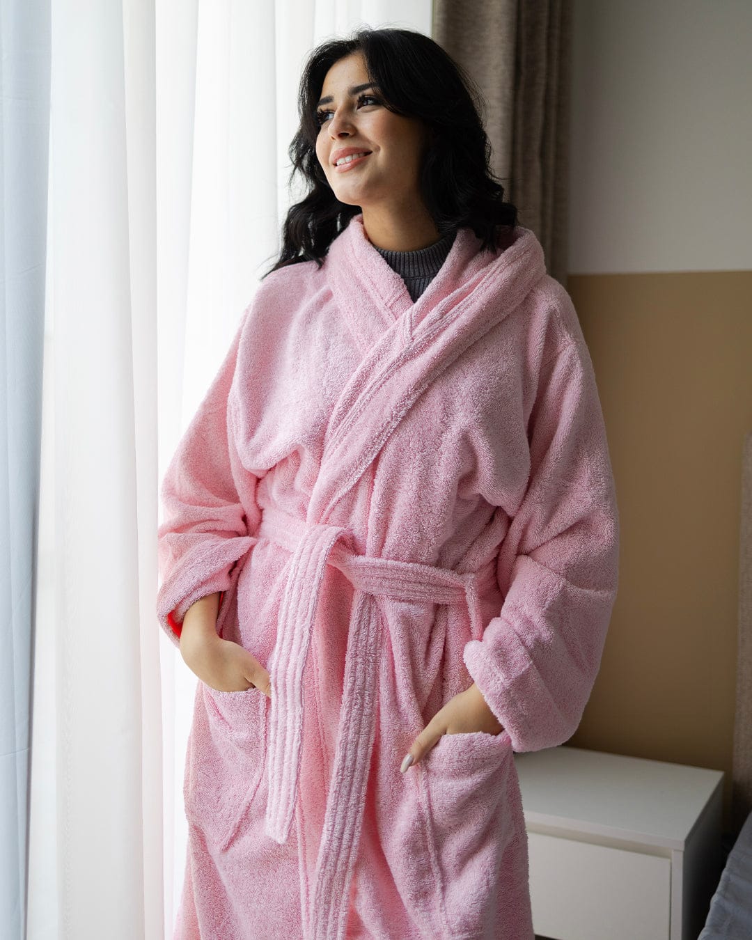 Plain Bathrobe 100% Cotton 500 GSM