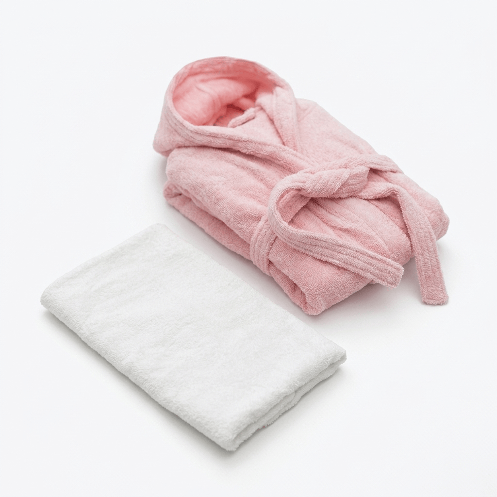 Pink Adults Robe + Plain Towel