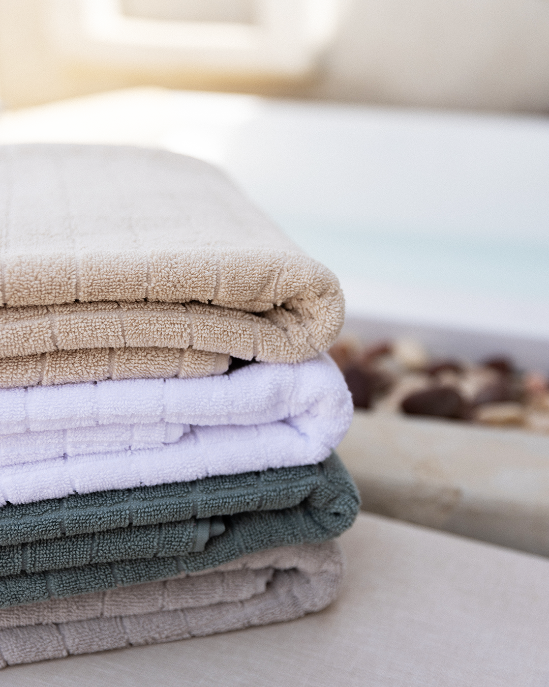 Grid Jacquard Towel 600 GSM