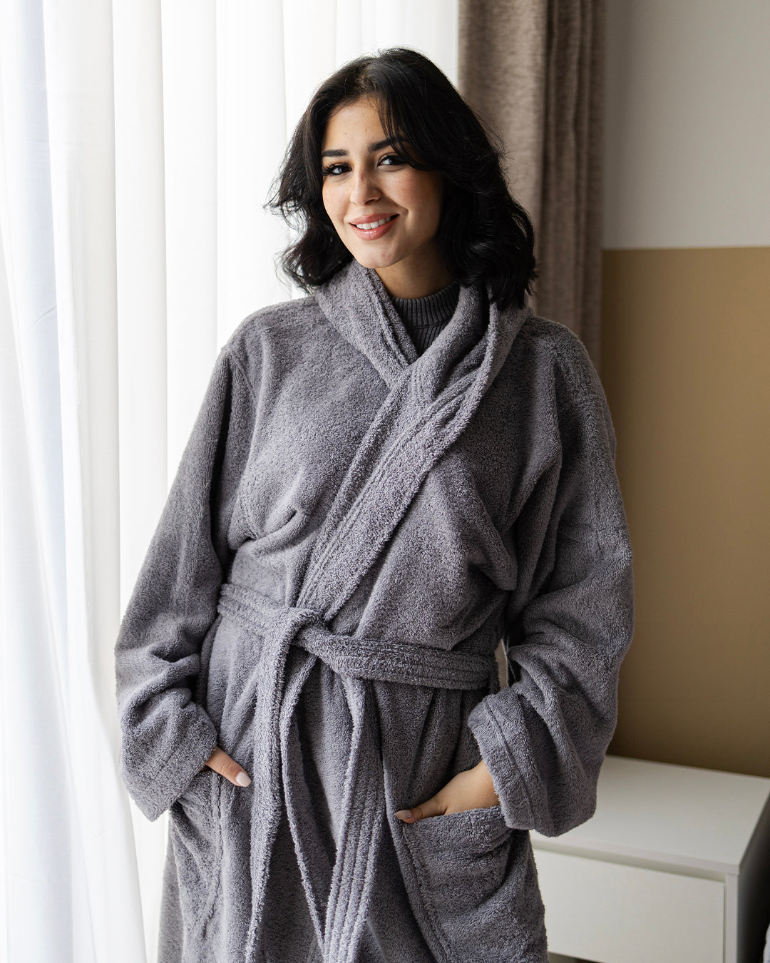 Plain Bathrobe 100% Cotton 500 GSM