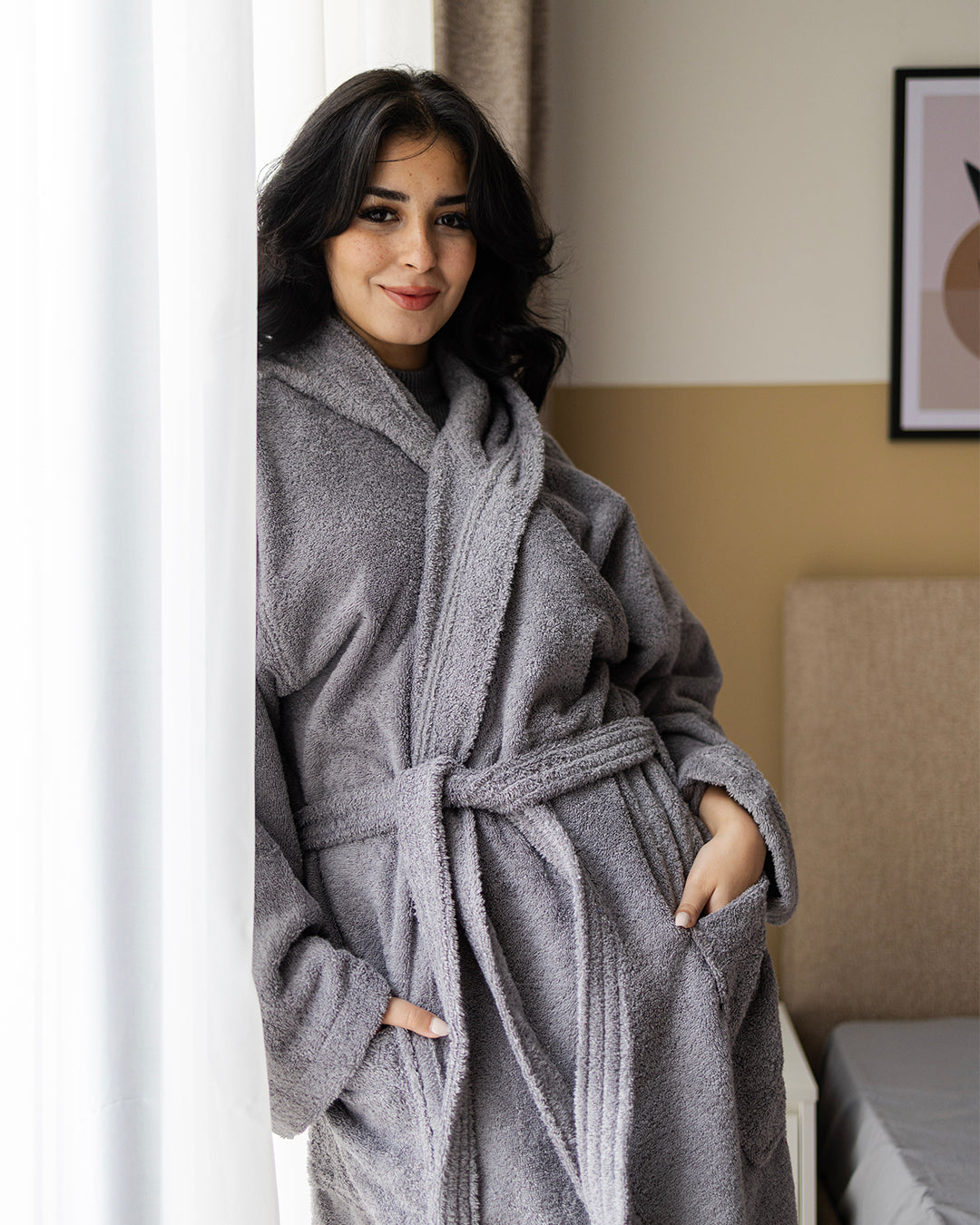 Plain Bathrobe 100% Cotton 500 GSM