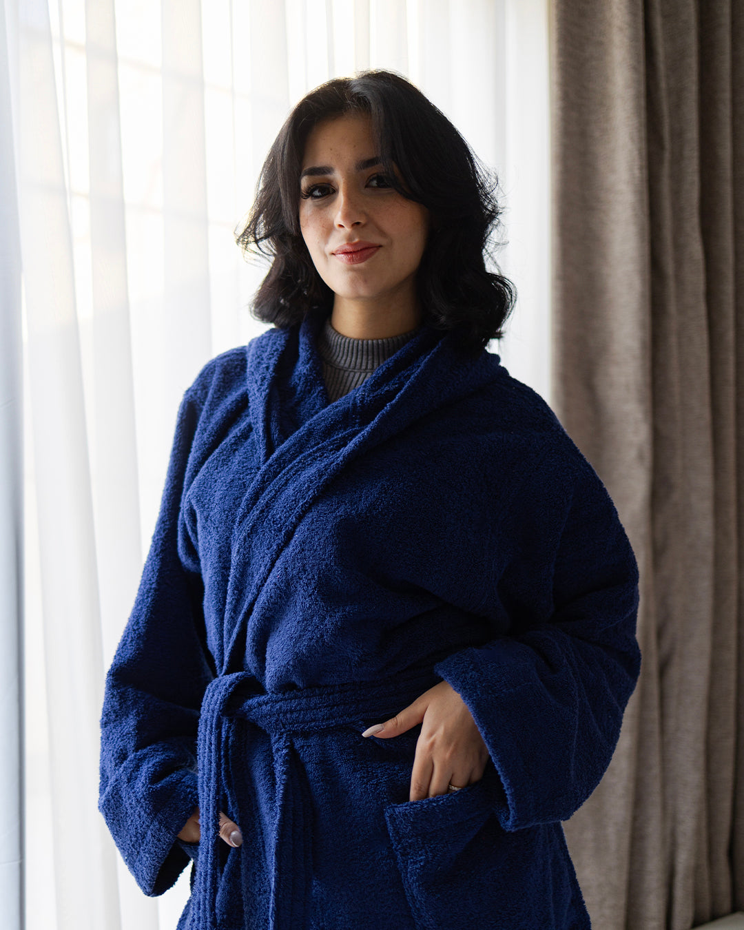 Plain Bathrobe 100% Cotton 500 GSM