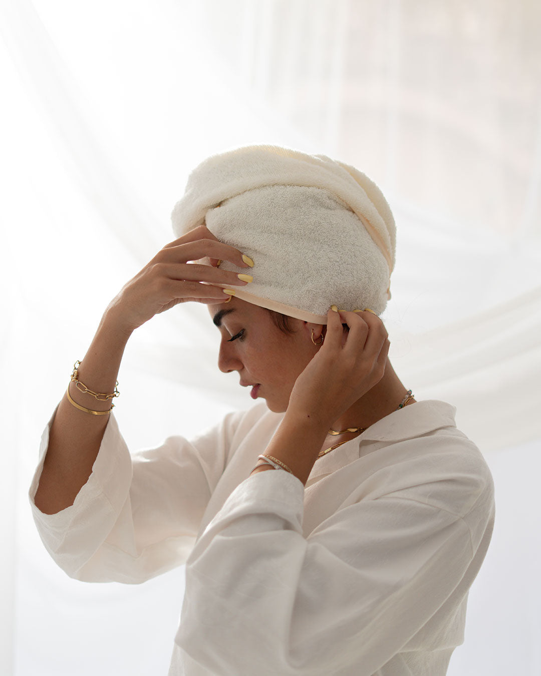 100% Cotton Hair Towel