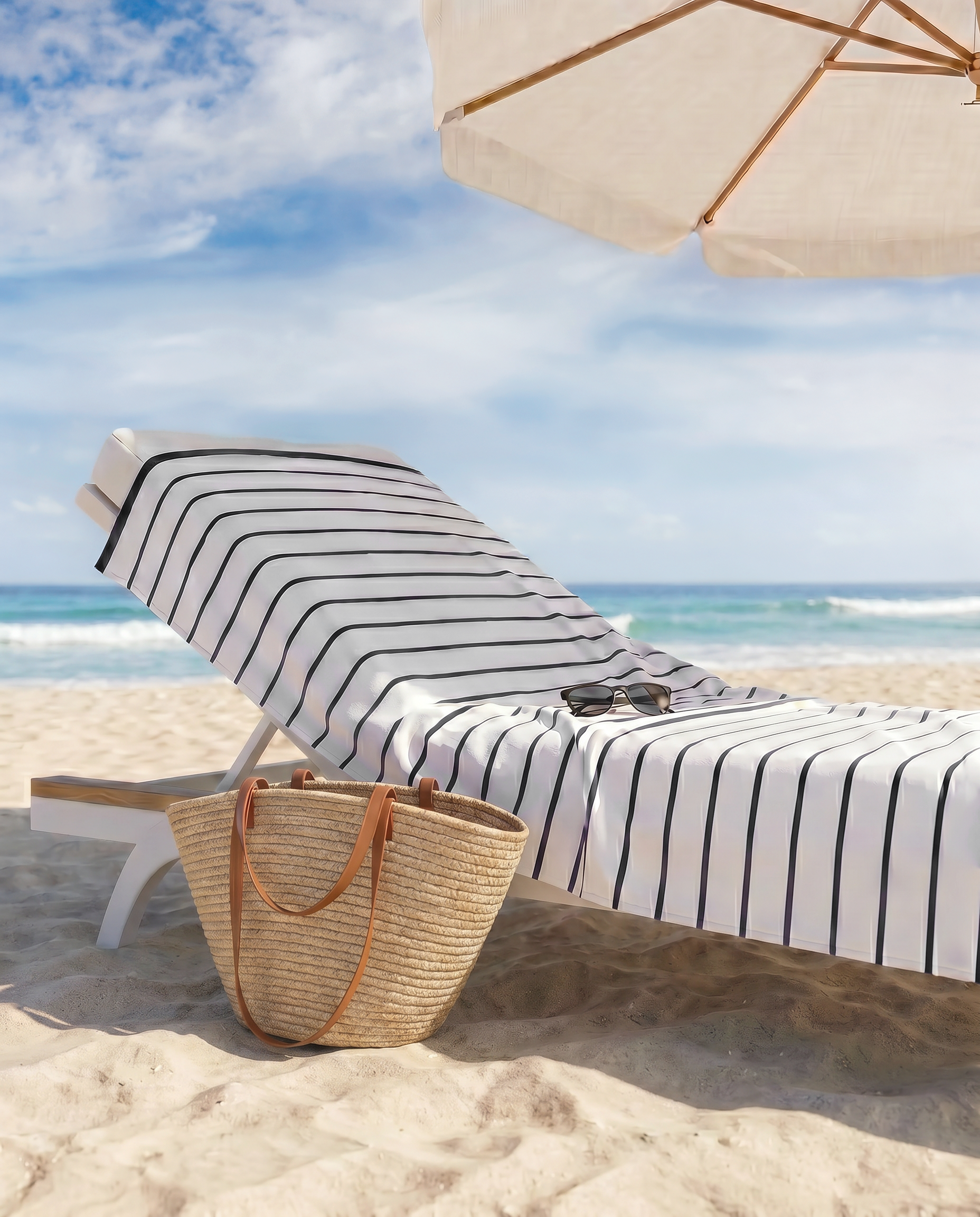 Striped Beach Towel 390GSM