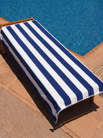 Striped Cotton Beach Towel